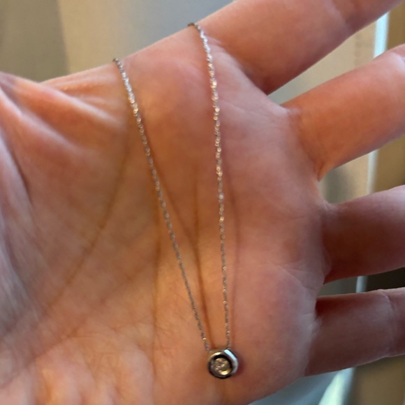 Kay Jewelers 14k White Gold Necklace with Diamond Pendant. - Picture 13 of 14